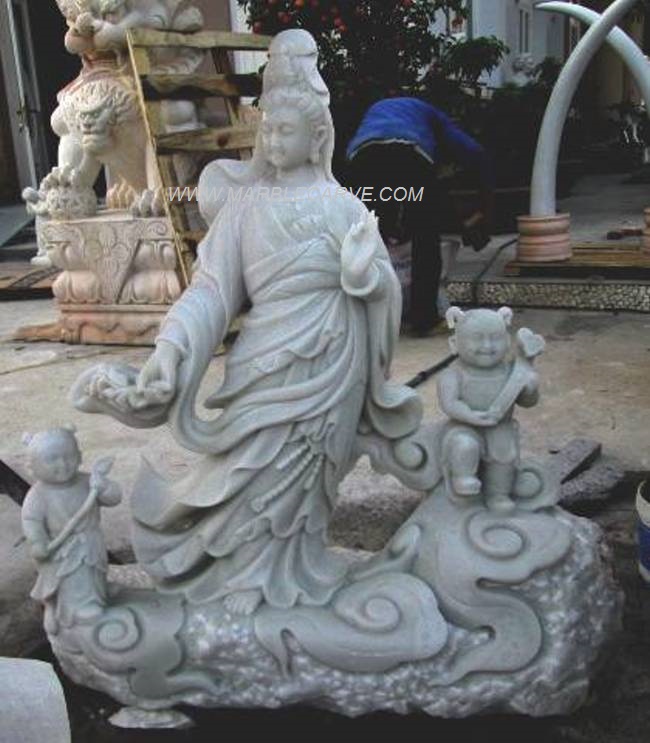 marble Guan Yin Statue