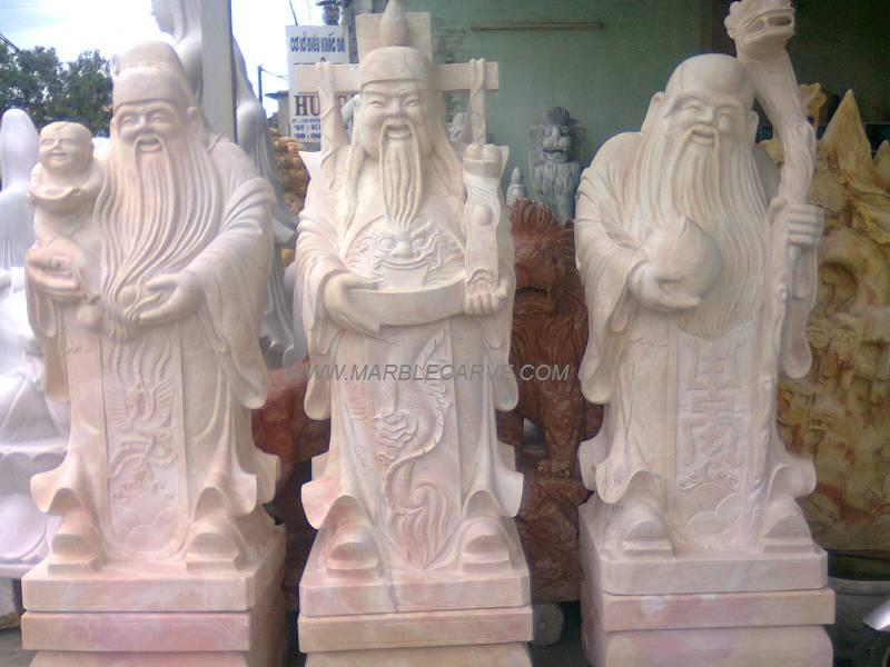 marble wisemen Buddha carving sculpture