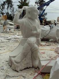  Marble Monk Statue carving Sculpture Garden carving photo image