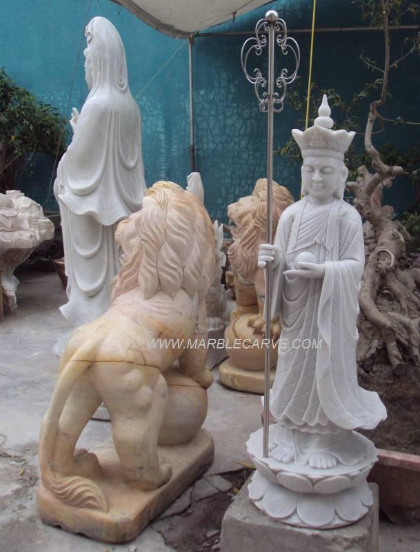 marble Buddha carving sculpture