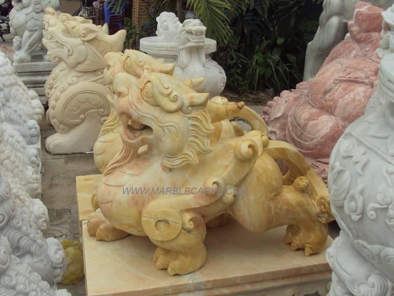marble Dragon carving kylin sculpture