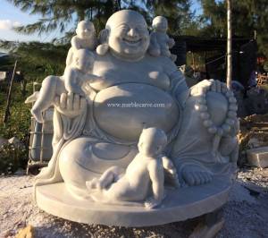 happy Buddha with kids Statue 2800