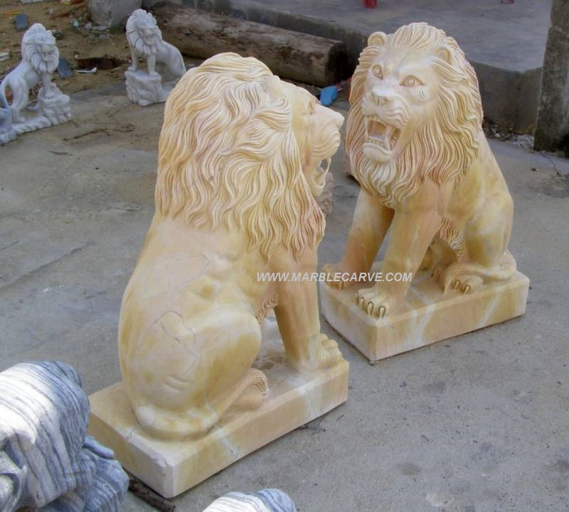 marble Lion statue sculpture