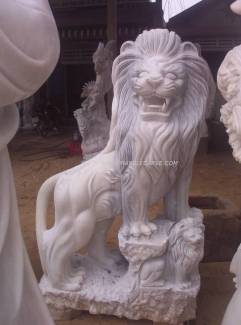  Marble Lion carving Sculpture Garden carving photo image