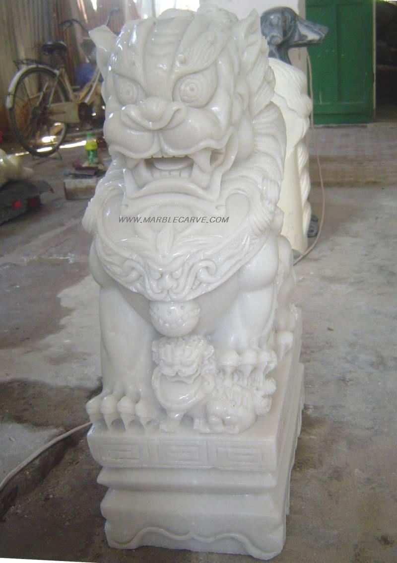 marble Foo Dogs