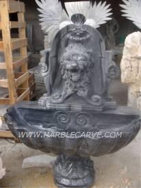 marble lion wall fountain sculpture carving