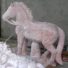 marble horse carving