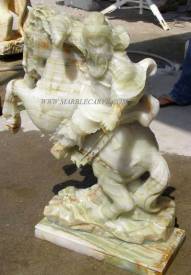 onyx horse sculpture carving