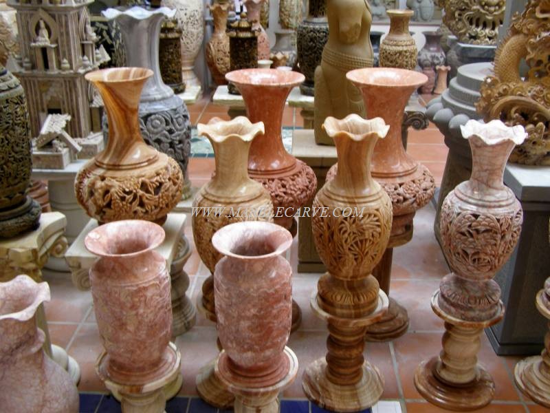 marble Vase carving sculpture