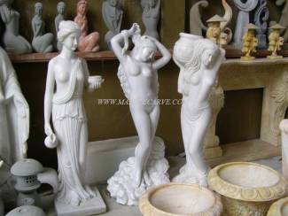 Marble seasons ladys carving Sculpture Garden carving photo image