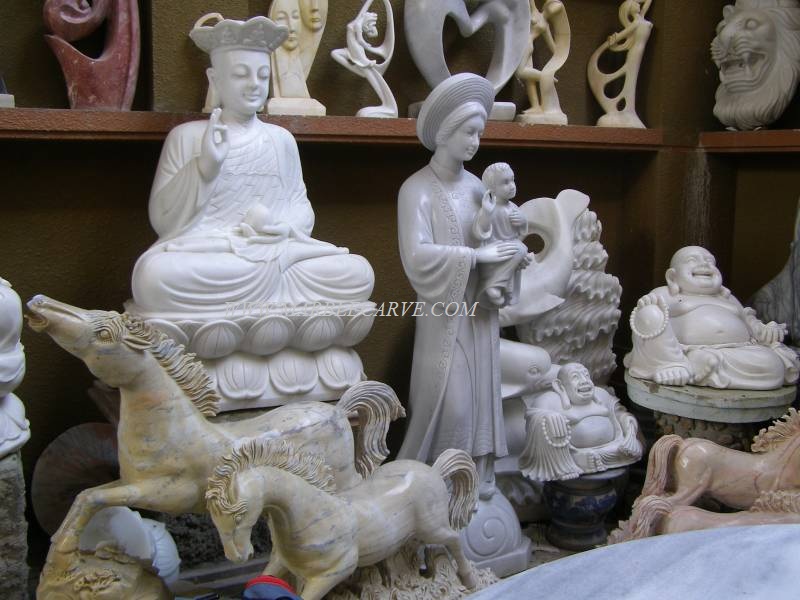 Buddha Statue carving Marble sculpture