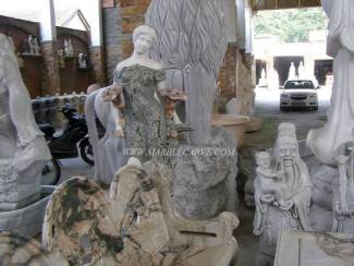 Marble table carving Sculpture Garden carving photo image