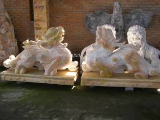 Marble dragon Statue carving Sculpture Garden carving photo image