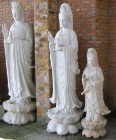 Marble Quan Yin  Statue carving Sculpture Garden carving photo image