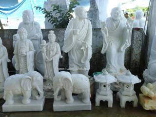 Buddha Statue Marble carving Sculpture Garden carving photo image