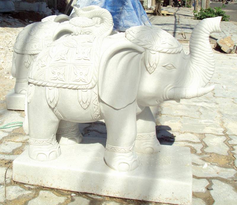 marble Elephant Statue