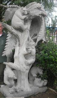 marble Bear Statue