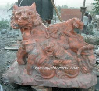 marble Lion Carving