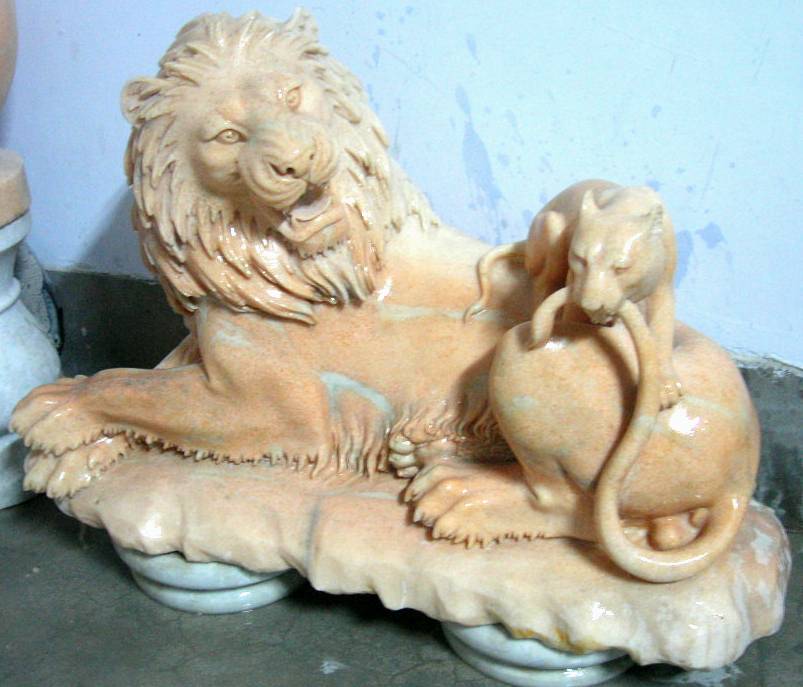 marble Lions Statue