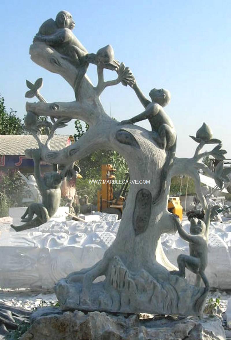 marble Monkey Statue