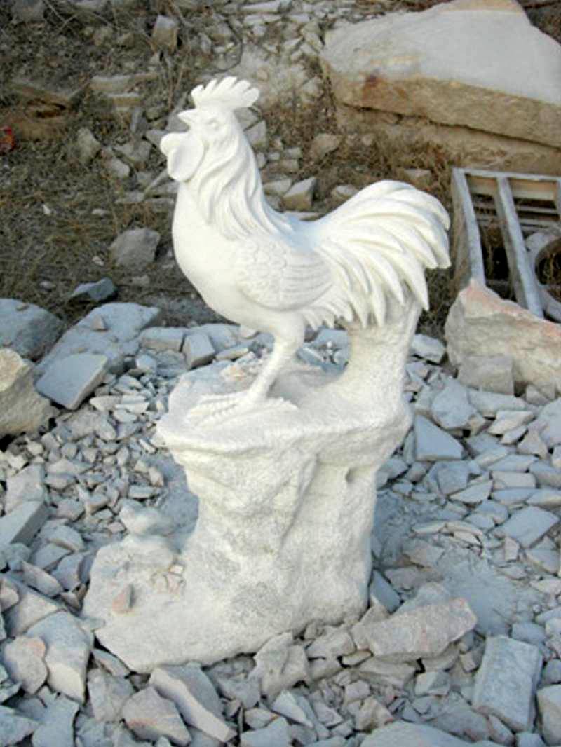 marble Rooster Statue