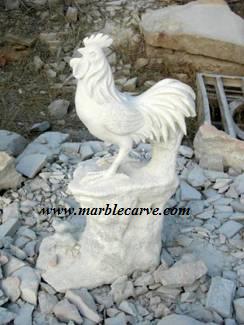 marble Rooster Carving