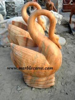 marble Swan Carving