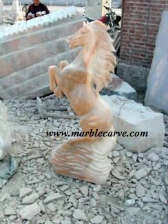 marble Horse Carving