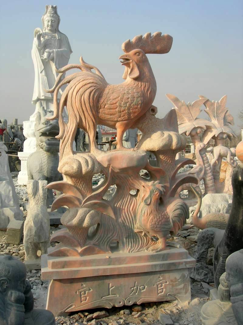 marble Rooster Statue