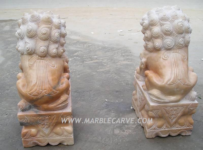 marble Foo Dog Statue