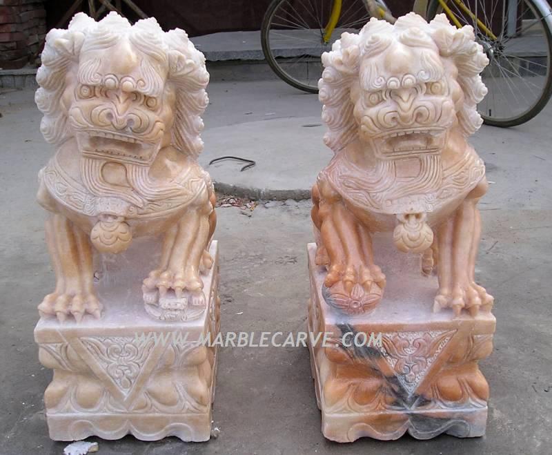 marble Foo Dog Statue