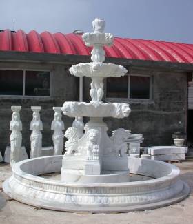 Marble Fountain Carving