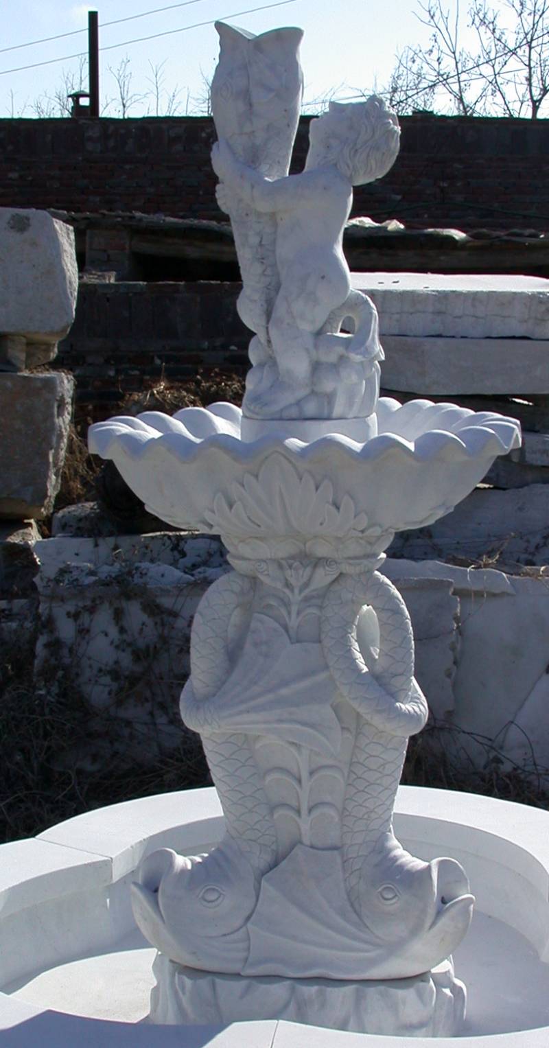 Marble Fountain Statue