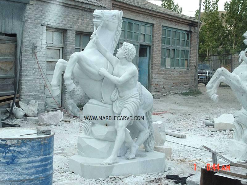 marble horse Sculpture Statue