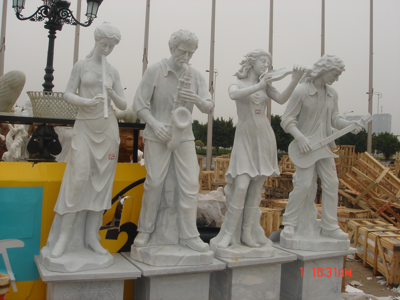 marble Musicians Art Statue