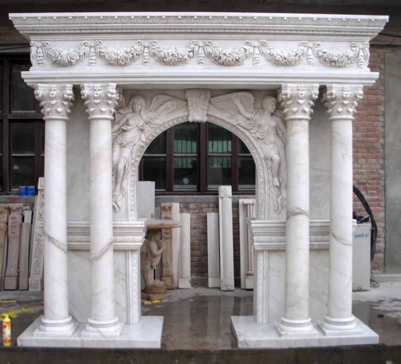 marble portico facade