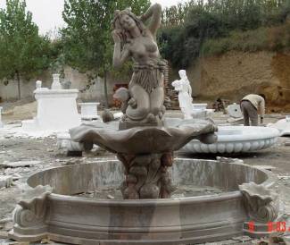 Marble Fountain Carving
