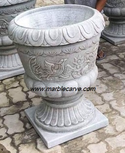 Marble Planter Flower Pot Vessel Statue Sculpture