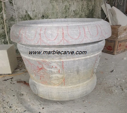 marble planter statue sculpture